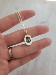 Dot Quarts Necklace, Sterling Silver - Ready to Ship