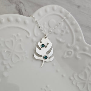Monstera Leaf Necklace