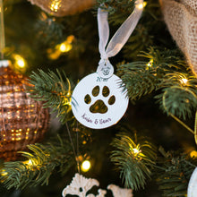 Ornement de Noël en forme de cœur ou de patte