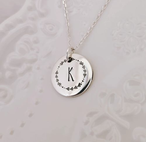 Sterling Silver Initial Necklace