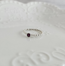 Sterling Silver Amethyst Ring - Size 6 - Ready to ship