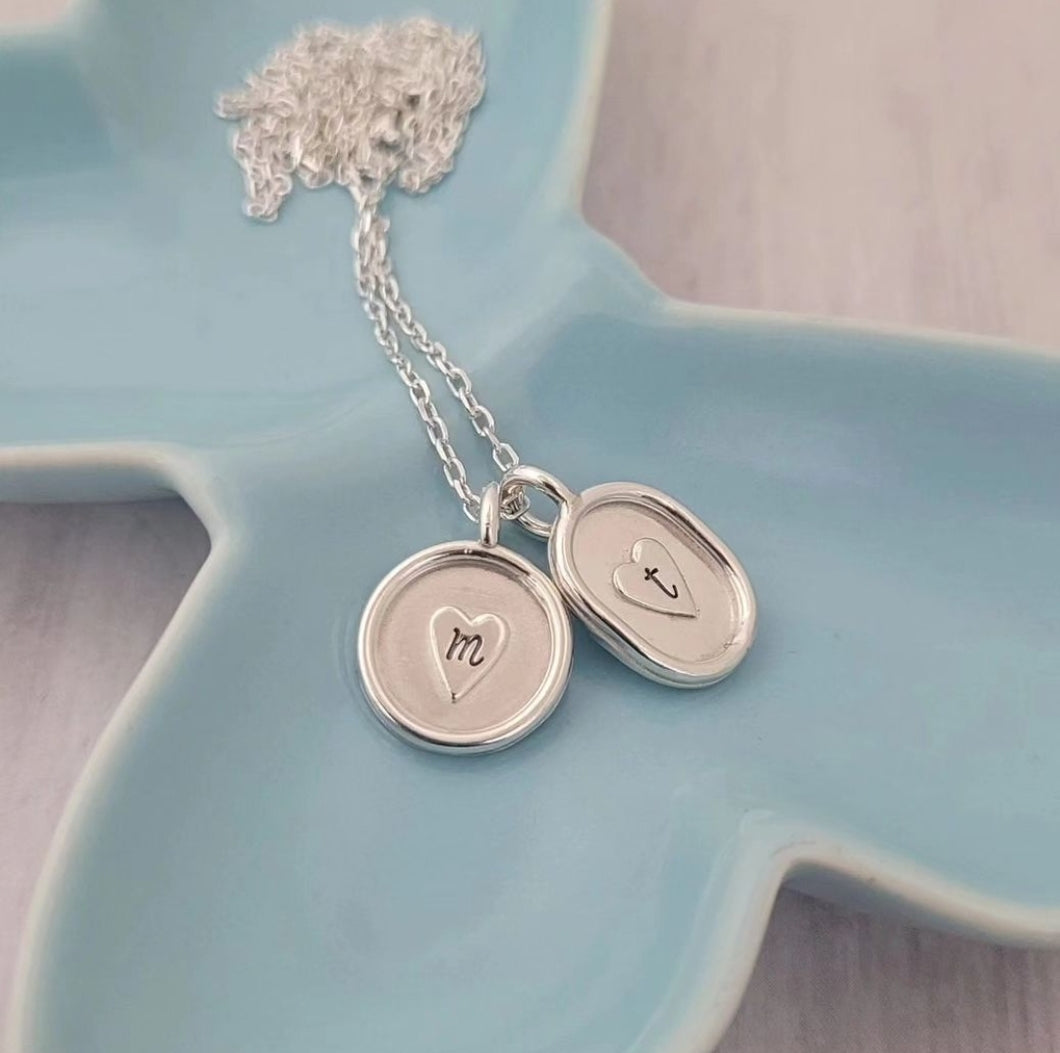 'Forever Love' Initial Necklace