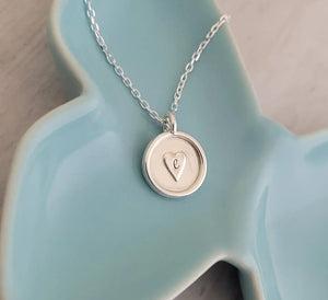 'Forever Love' Initial Necklace