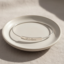 Bracelet jonc personnalisé en argent sterling