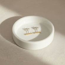 gold filled earrings, silver posts and butterfly back