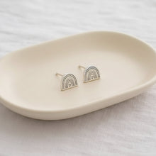 Boucles d'oreilles arc-en-ciel bohèmes en argent sterling