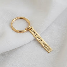 Personalized Brass Key Chain
