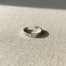 Personalized Toe Ring (or Midi Ring) - Sterling Silver