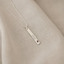 Silver necklace with long pendant "JORJA"