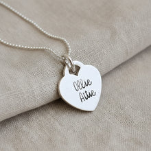 Collier cœur personnalisé avec pierre de naissance - Argent sterling