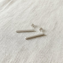 Sterling Silver Drop Bar Earrings