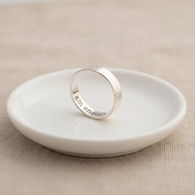 Bague à message caché - Texture martelée