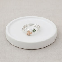 Honeycomb Bee Ring - Sterling Silver & 14k Gold Filled