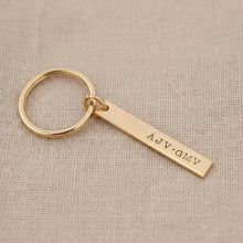 Personalized Brass Key Chain