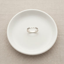 3mm Personalized Ring, sterling silver