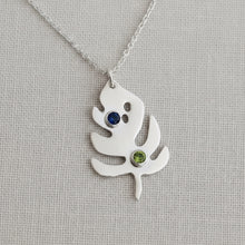 Collier feuille de Monstera