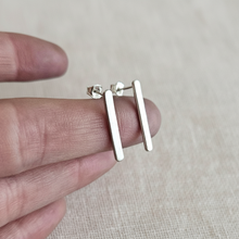 Sterling Silver Drop Bar Earrings