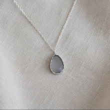 Tumbled Glass Pendant "Amethyst" - Ready to Ship