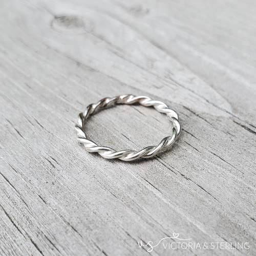 Sterling Silver Twist Band