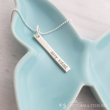 Sterling Silver Bar Necklace