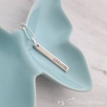Sterling Silver Bar Necklace