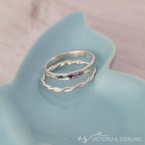 Sterling Silver Twist Band