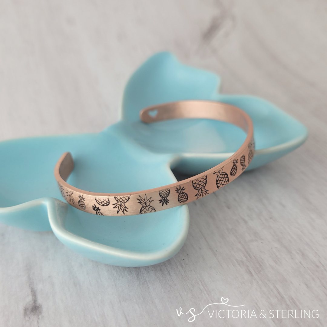 Rose gold personalized bracelet online