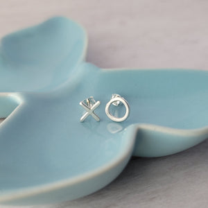 Sterling Silver XO earrings