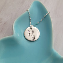 Sterling Silver Birth Month Necklace