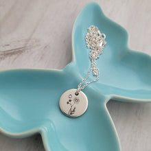 Sterling Silver Birth Month Necklace – Personalized with Name
