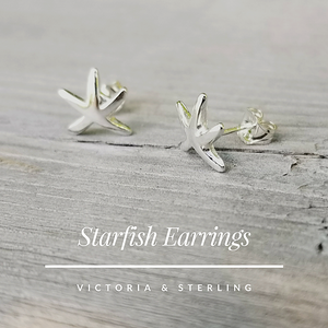 Sterling Starfish Earrings