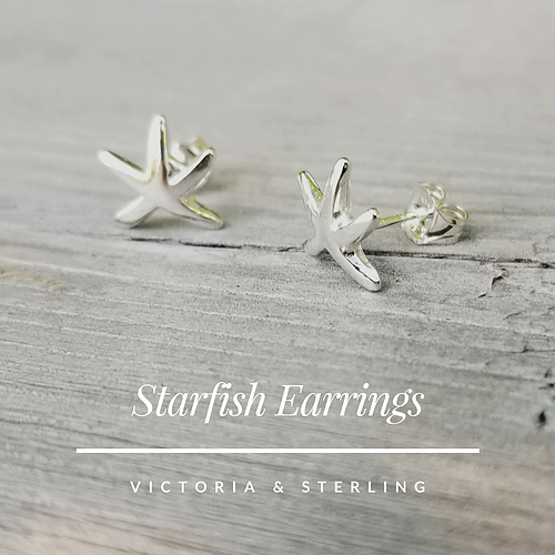 Sterling Starfish Earrings