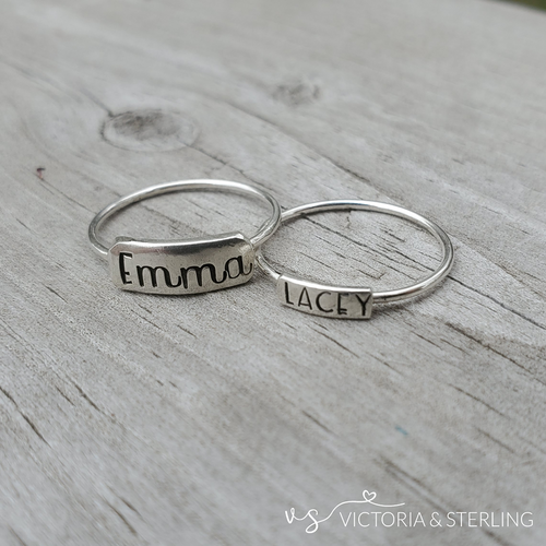 Personalized Stacking Ring 3mm