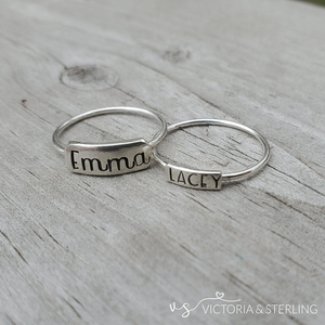 Personalized Stacking Ring 4.8mm