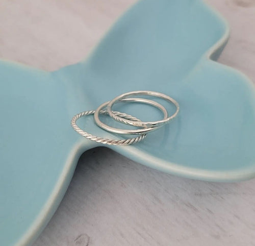 Set of 3 Stacking Rings - Sterling Silver